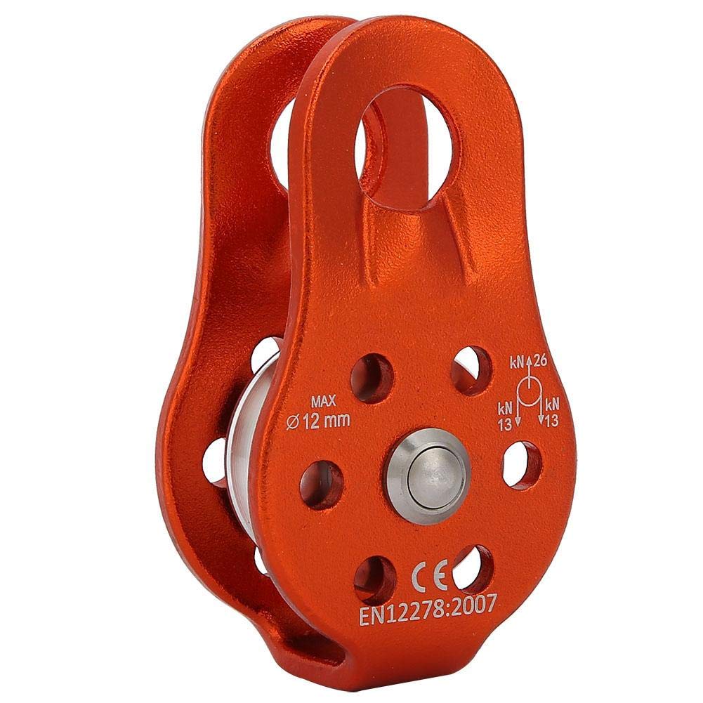 awstroe 26KN Climbing Pulley, Aluminium Alloy Micro Pulley, Heavy Duty Single Swivel Rope Pulley, Rescue Climbing Dual Pulley, for 12mm Rope(Orange) (B08DD9SF8X) Amazon Price History, Amazon Price Tracker