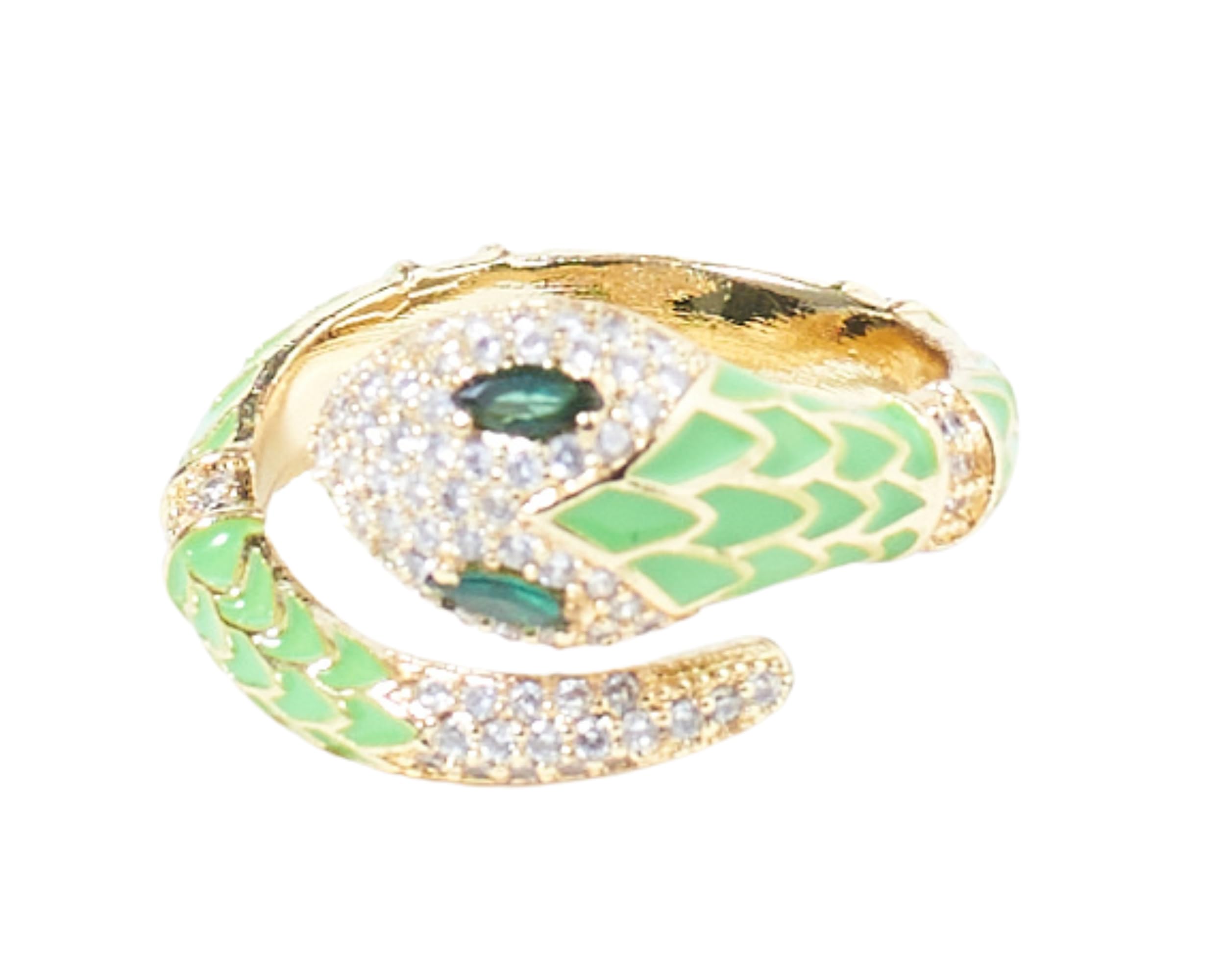 SALTY Fashion Blossom Serpent Finger Ring for Women & Girls | Anti-Tarnish | Fancy | Stylish & Minimal | Birthday Gift | Aesthetic Jewellery | Accessories for Everyday Wear (B0D3XPJ3R6) Amazon Price History, Amazon Price Tracker
