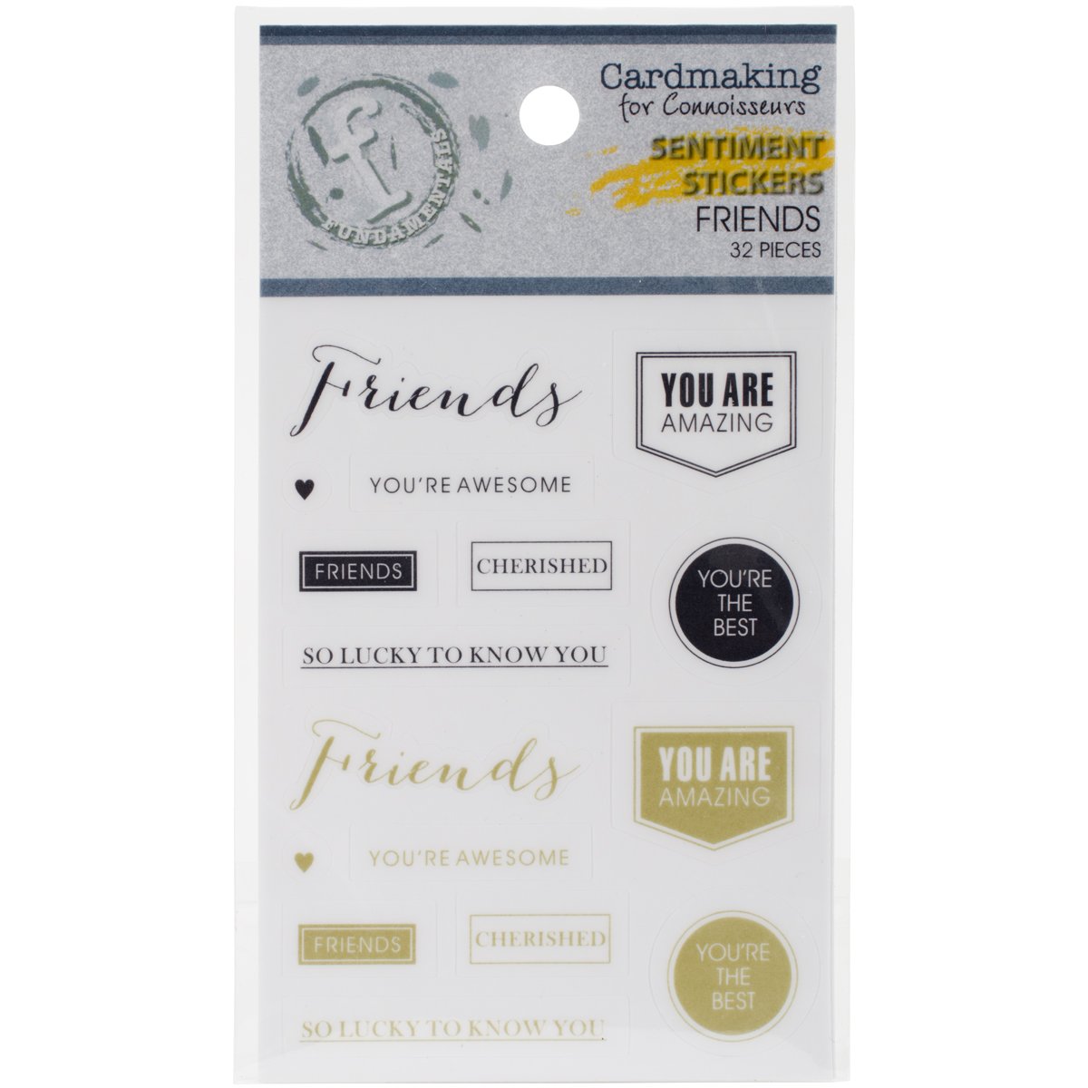 Ruby Rock-It Fundamentals Sentiments Stickers, Friends