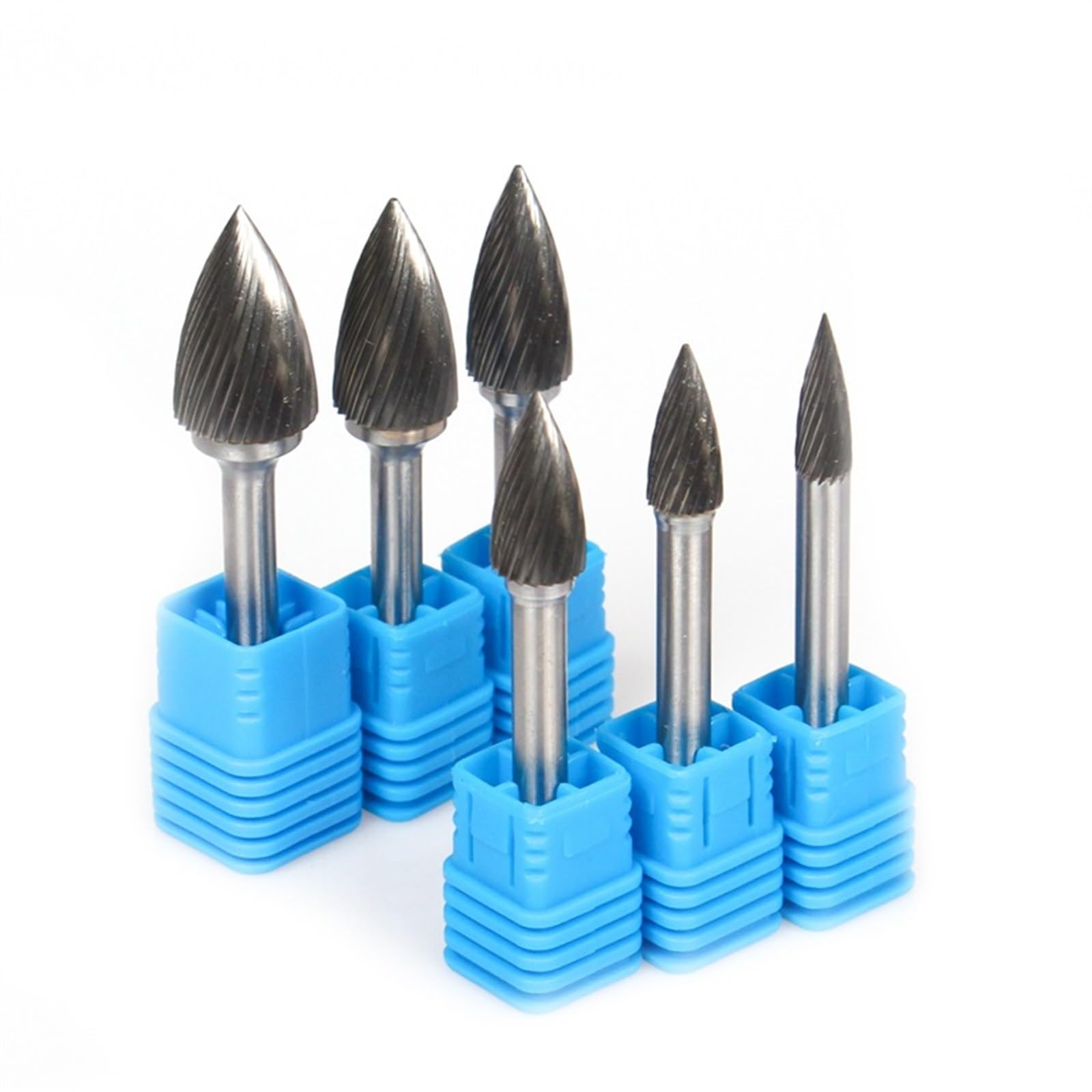 Głowica typu G ze stopu węglika wolframu obrotowy pilnik punktowy szlifierka matryca narzędzia ścierne bity rzeźbiarskie (6 szt. (G06-16))