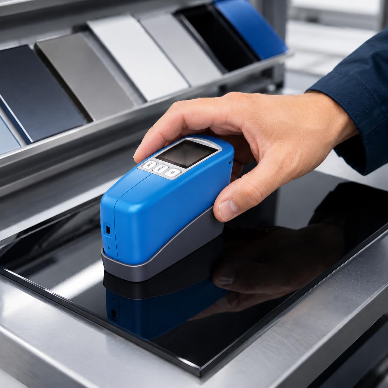 Medidor de brillo digital con almacenamiento de datos, medidor de brillo de precisión portátil para revestimientos, tintas, plásticos y galvanoplastia, herramienta de medición precisa