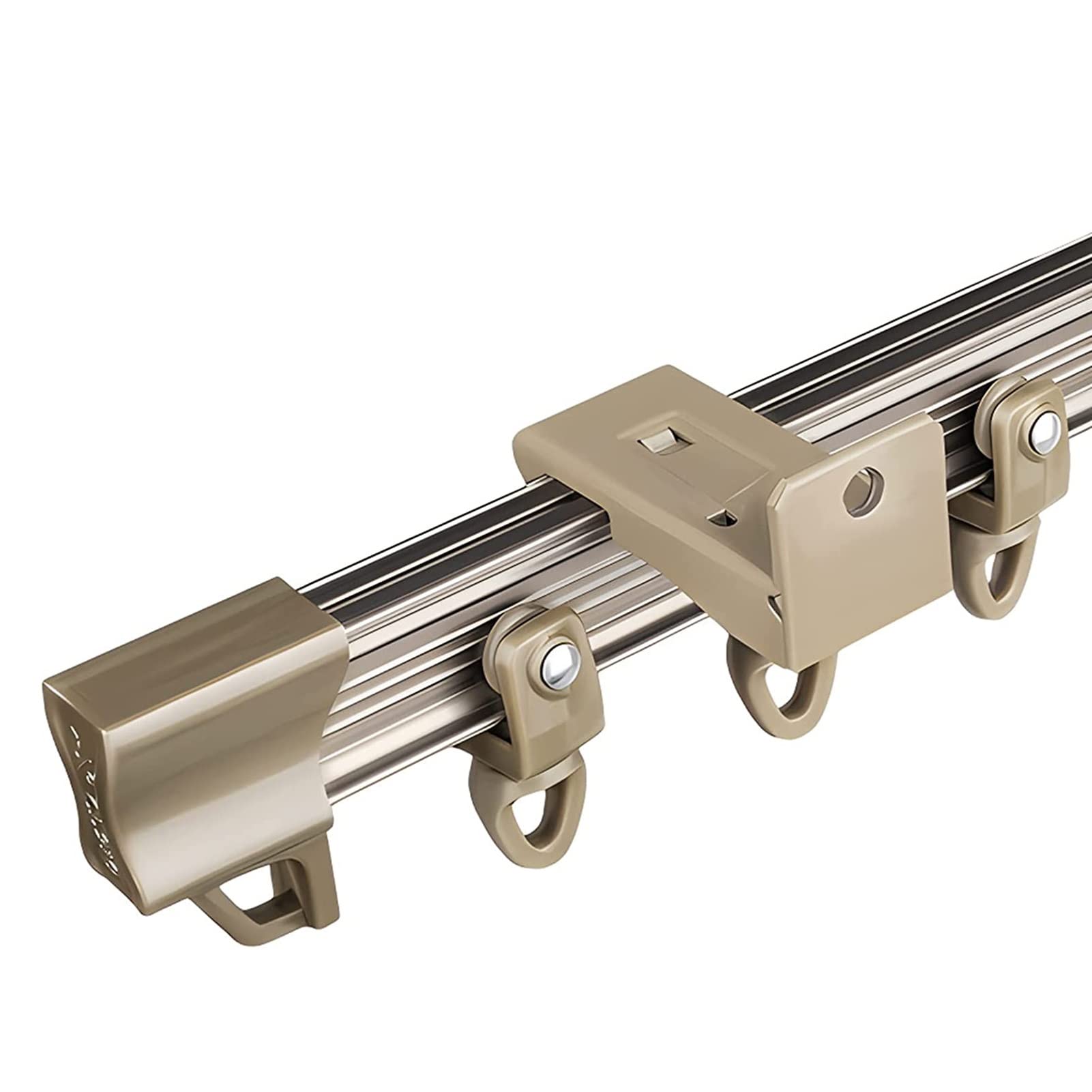 SFNIOKFG Curtain Track System Ceiling Mount/Wall Mount, Bendable Curtain Rods with Multiple Rollers, Loft Balcony Office Hospital Curtains Rail (Color : Wall Mount, Size : 300cm/9.8ft)