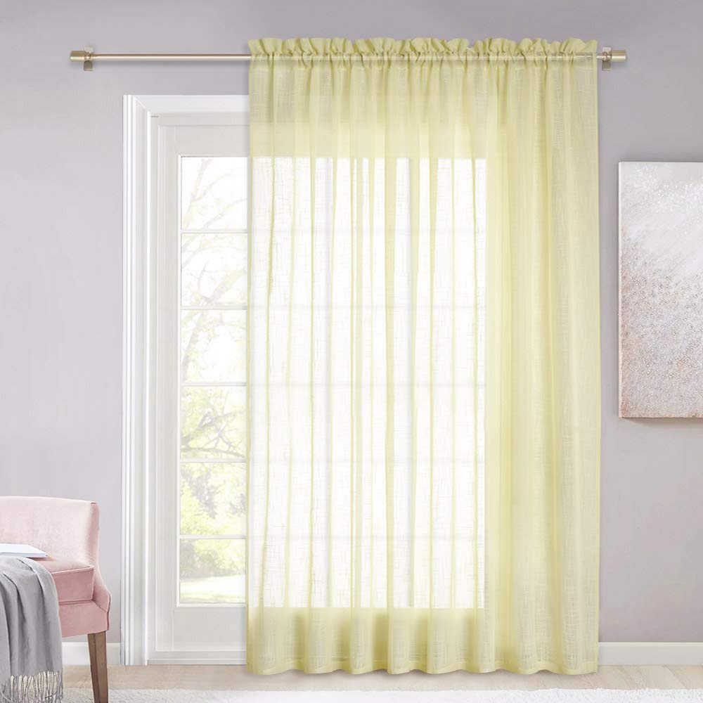 Mustard Yellow Sheer Curtains Curtains & Drapes
