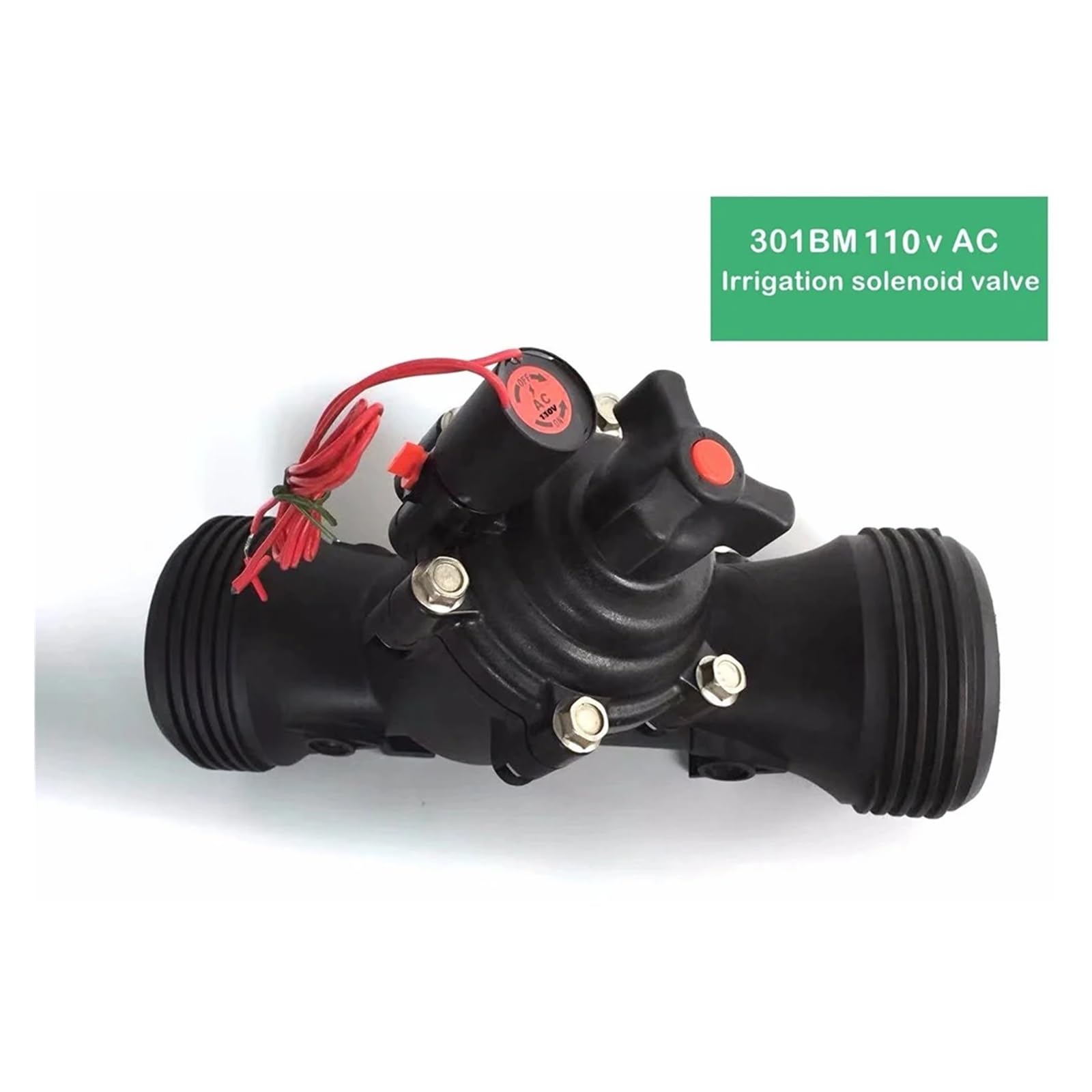 3“ Elettrovalvola for irrigazione dell'acqua normalmente chiusa 220V 12V 24V Valvola in nylon(24V)