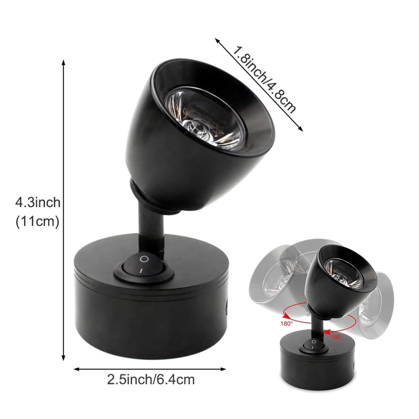 Lampa LED Do Czytania W Kamperze 12-24V, Reflektor, Oświetlenie Wnętrza Samochodu, Łodzi USB, Regulowane Kinkiety Kampera I Przyczepy Kempingowej Wspaniałe oświetlenie LED(2PCS,Cold White)