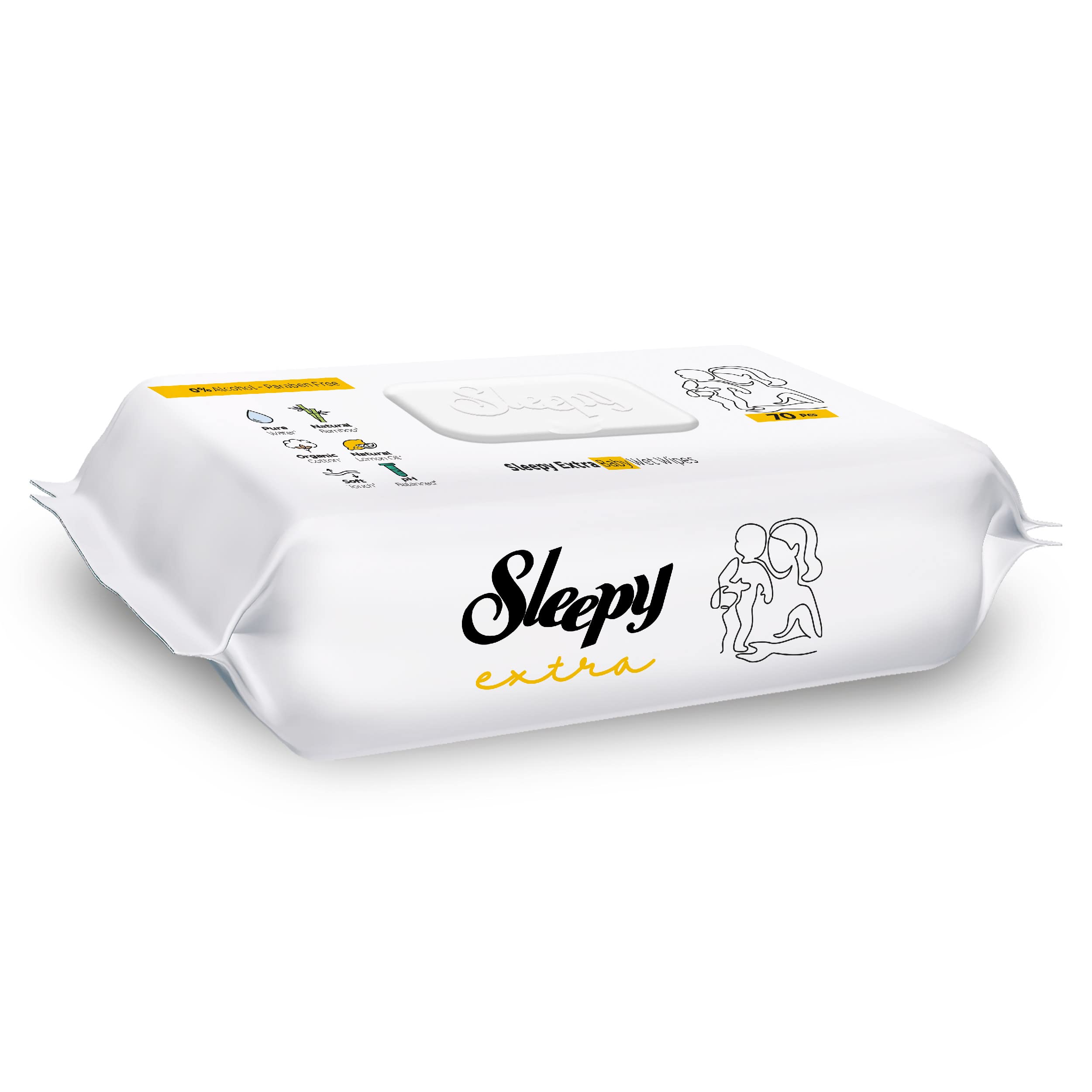 Sleepy Extra Hassas Islak Havlu 70 Yaprak