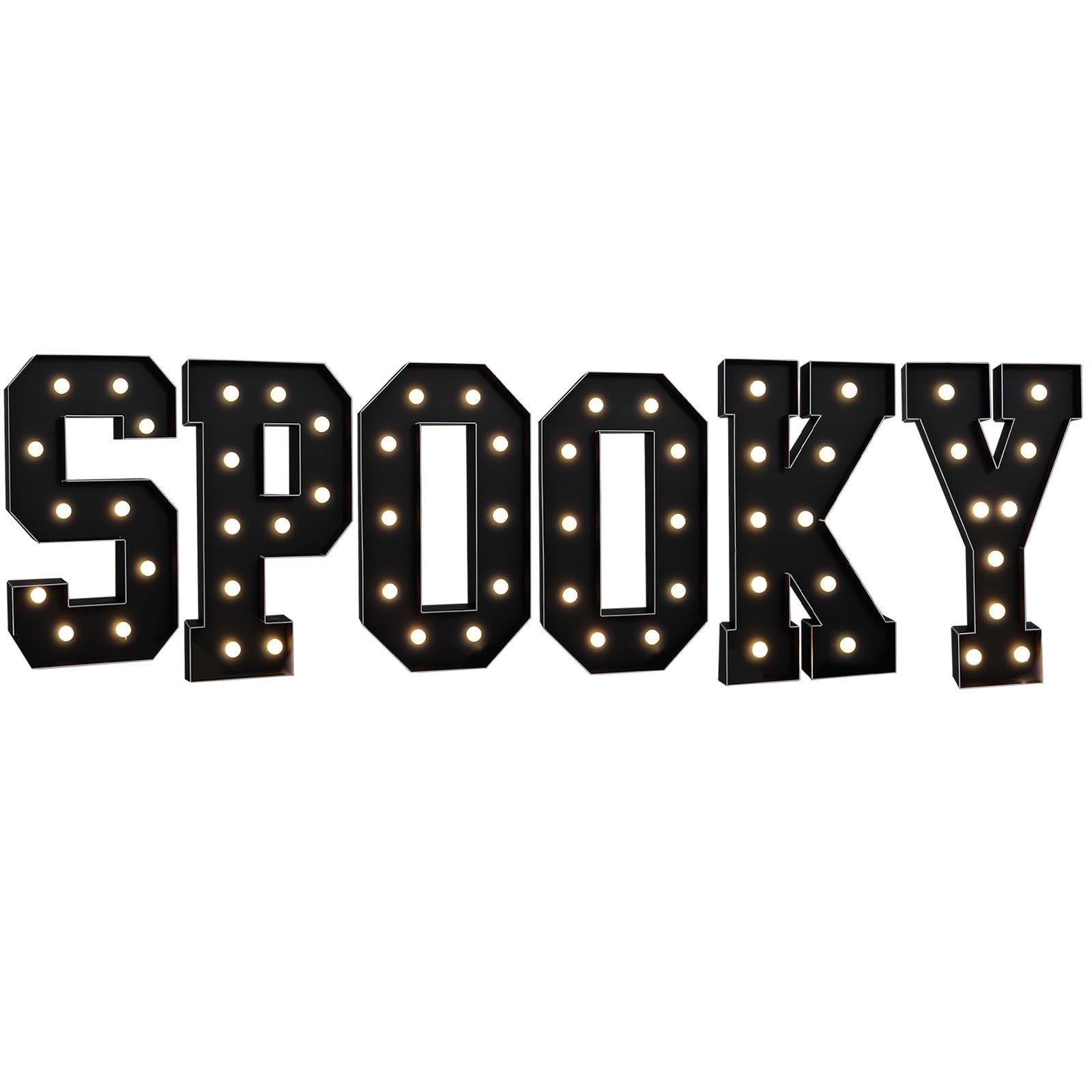 70/100/120 Cm Halloween Marquee Lettere Illuminate Decor Boo Yard Sign