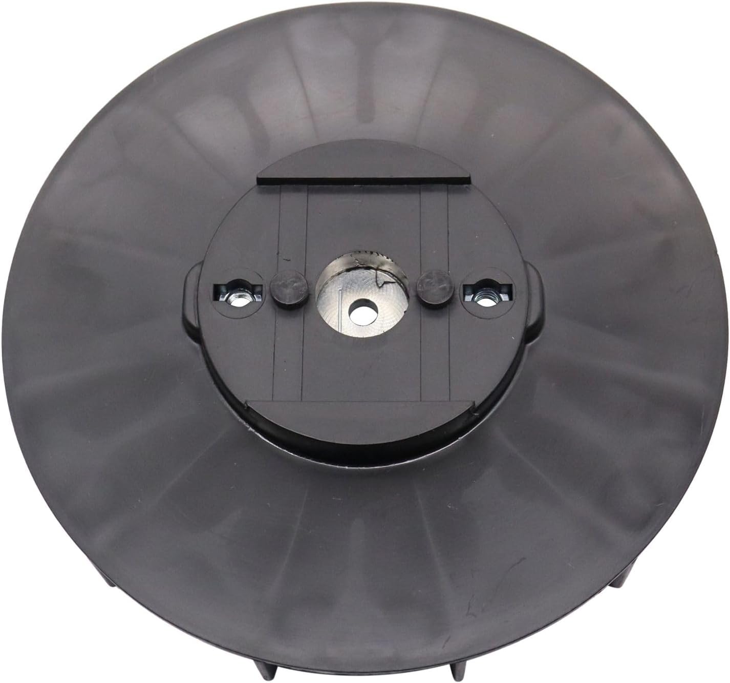 Apa view of the Secura blade holder, highlighting its overall height and shaft insertion depth.