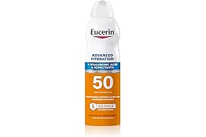 Eucerin Sun Protection SPF 50 Oil Control, Advanced Hydration Sunscreen Spray, 6...