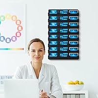 Vista 5 de Ireer Tarjetero para pared, soporte para tarjetas de visita de acrílico negro, organizador colgante de pared, soporte de exhibición de calcomanías