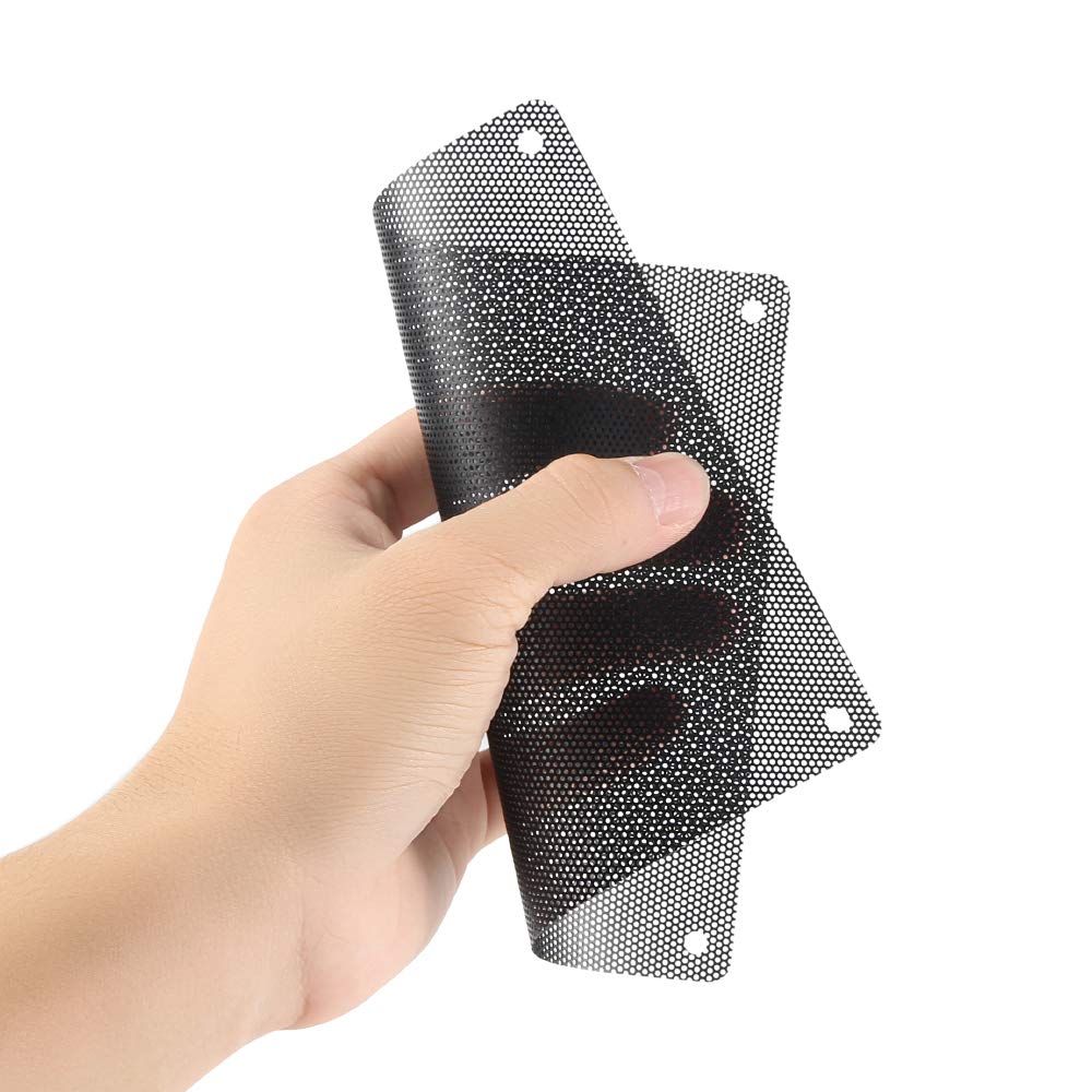 140 mm Computer Lüfter Filter PC Staubfilter Länge 5,51 x 5,51 Zoll (LxB), Schwarz – 10 Stück (140 x 140)