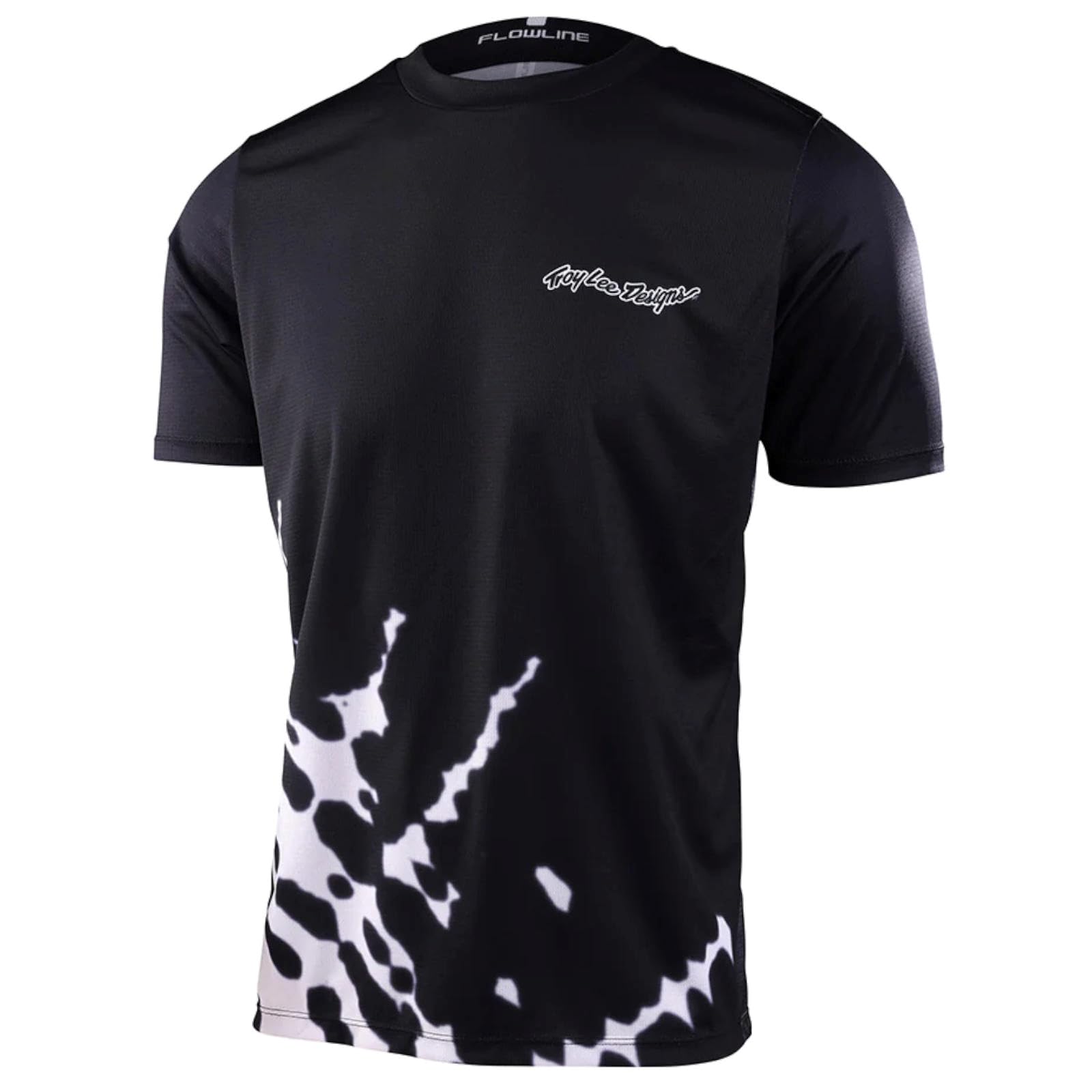 Troy Lee Designs Flowline Short-Sleeve Jersey - Men's Big Spin Black, S