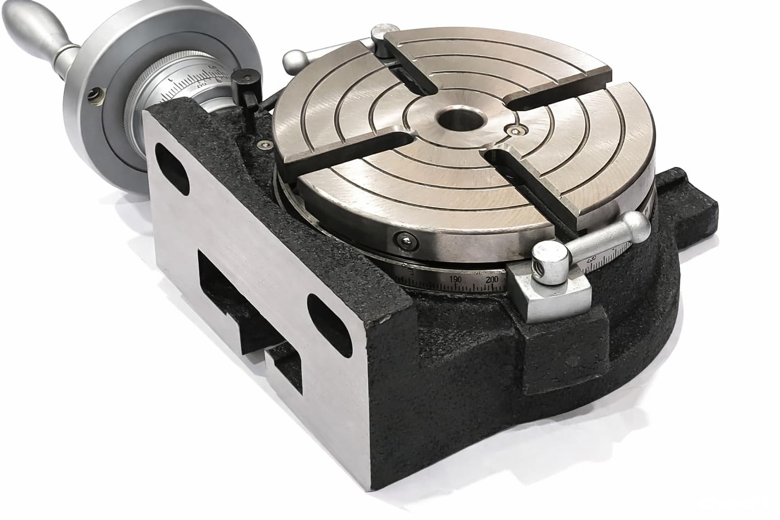Table rotative HV6 150 mm plateau diviseur MT2 à 4 fentes horizontales