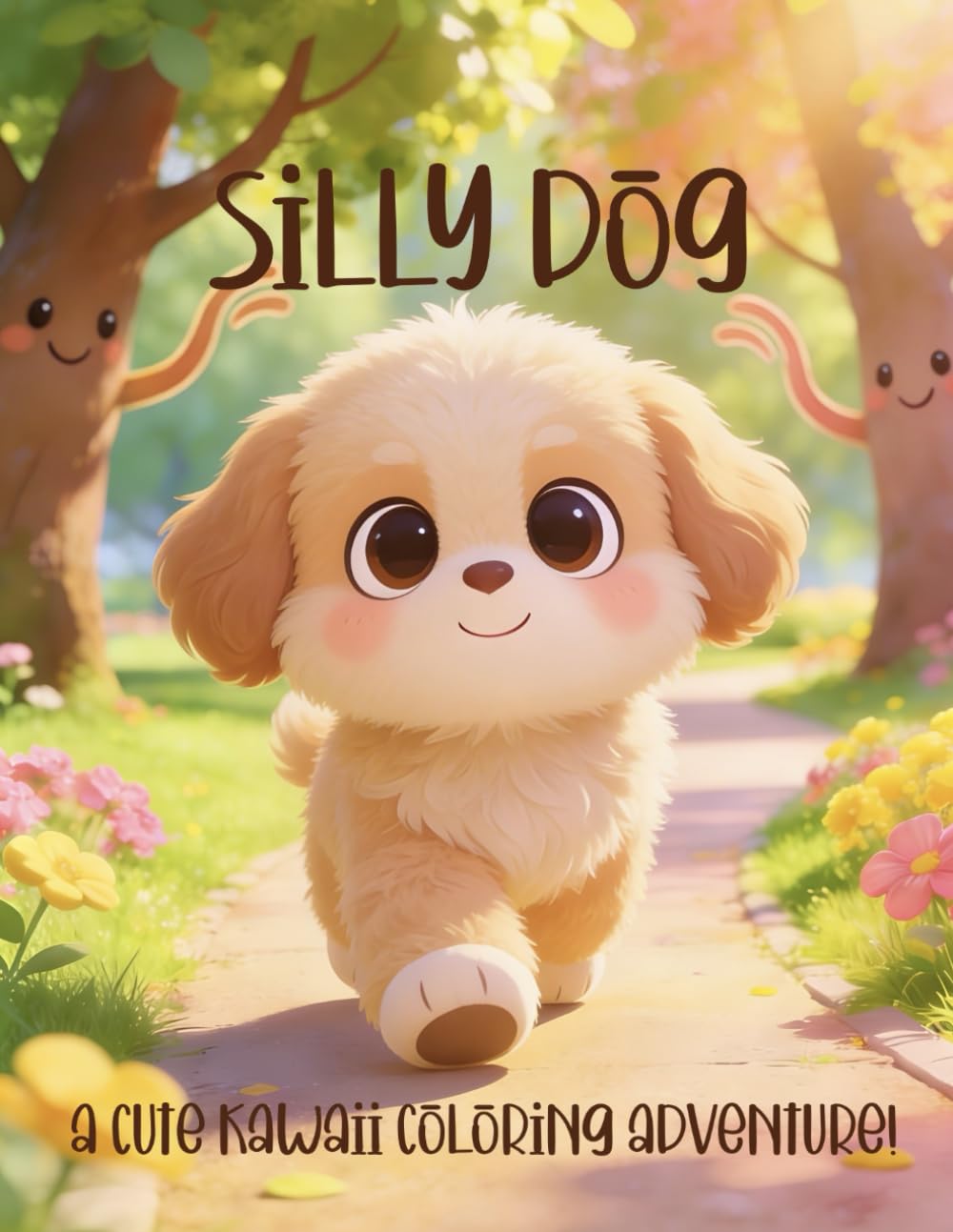 Silly Dog!: A Cute Kawaii Coloring Adventure! (Silly Animals™ Coloring Book Series)