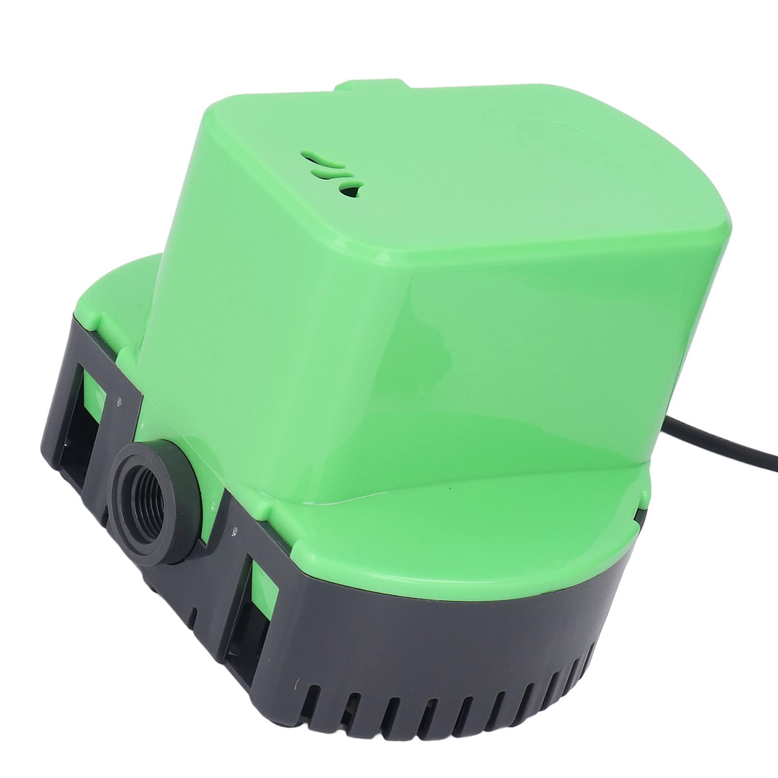 Wakects Pompa per Copertura Piscina, Pompa di Drenaggio Automatica, 1200 GPH, IPX8, Cavo 7,6 M, Tubo 4,9 M, Controllo Temperatura per Copertura Piscina, Vasca Idromassaggio, Seminterrato (Spina