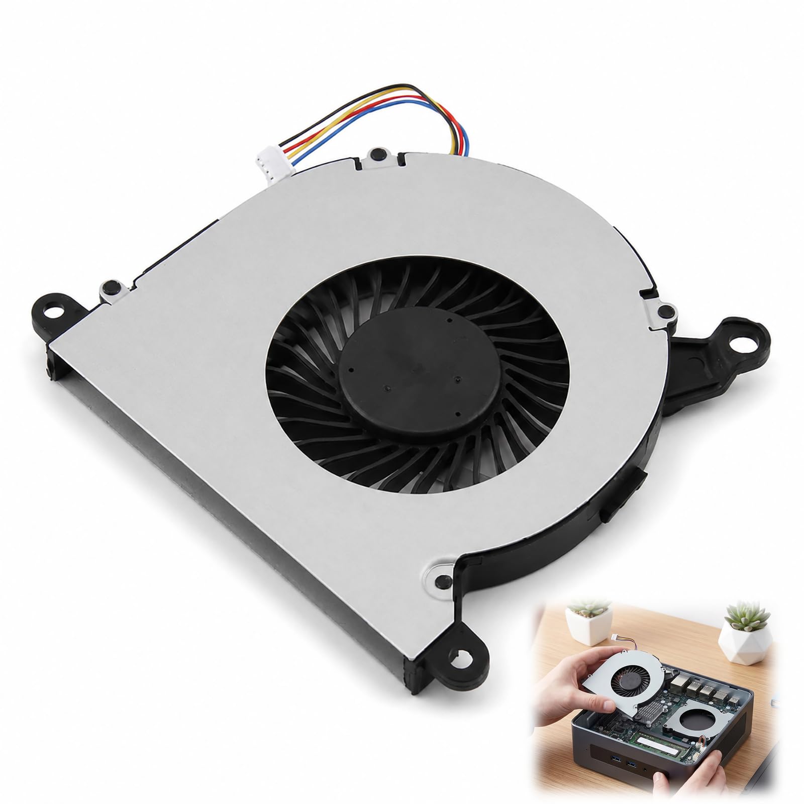 CPU Lüfter für NUC8i7BEH NUC8i5BEH NUC8i5BEK NUC8i3BEH, Ersatz CPU Lüfter Mini PC BSC0805HA-00 Kühllüfter CPU Cooling Fan Ersatzteil mit Aluminium ABS Gehäuse Kühlsystem Reparatur für Mini Computer