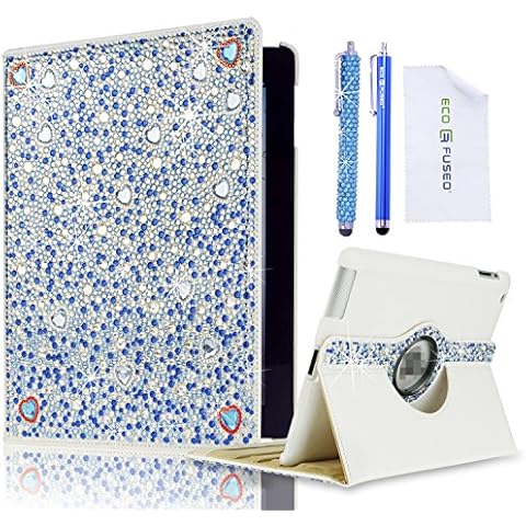 Eco-Fused Rotating Faux Leather iPad Case Cover