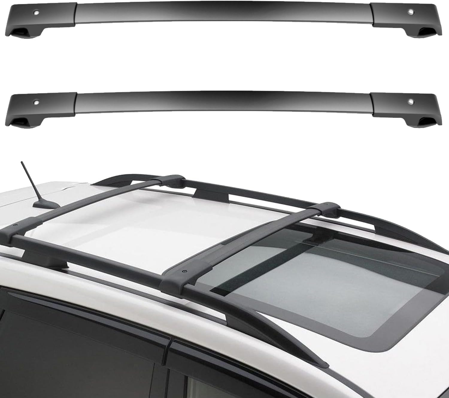 OCPTY Roof Rack for Subaru Crosstrek 2016-2017, Impreza 2012-2016, XV Crosstrek 2013-2015 Luggage Racks Rooftop Cargo Carrier Bag Luggage Kayak Canoe Bike Snowboard Skiboard Black for Subaru Crosstrek/Impreza