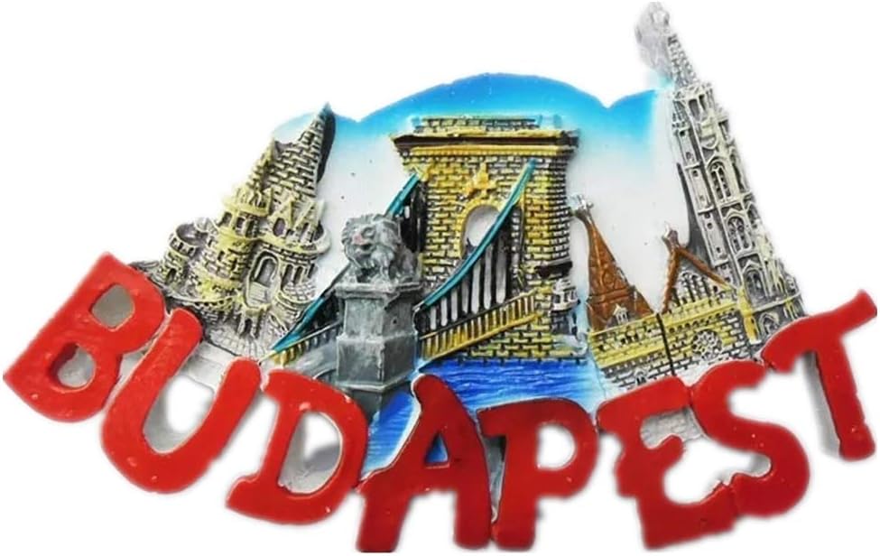 Fridge Magnet Budapest Hungary 3D Resin Handmade Craft Tourist Travel City Souvenir Collection Letter Refrigerator Sticker