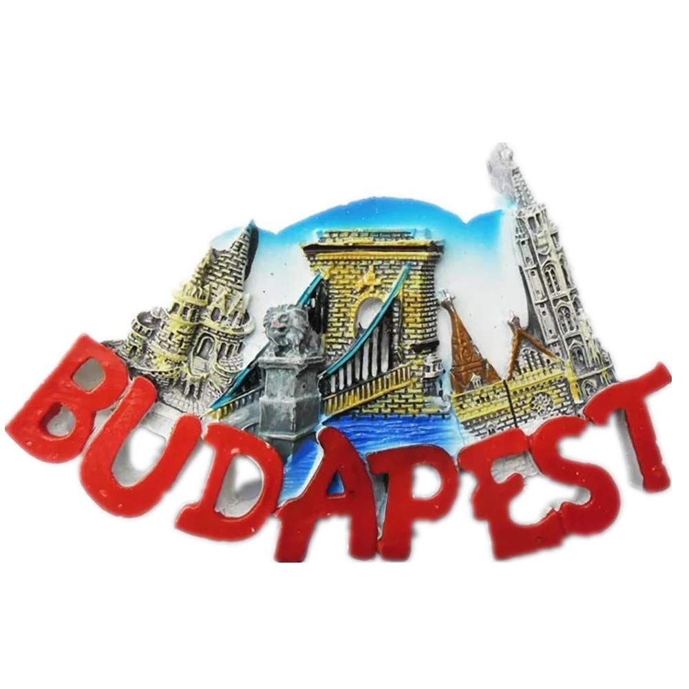 Fridge Magnet Budapest Hungary 3D Resin Handmade Craft Tourist Travel City Souvenir Collection Letter Refrigerator Sticker