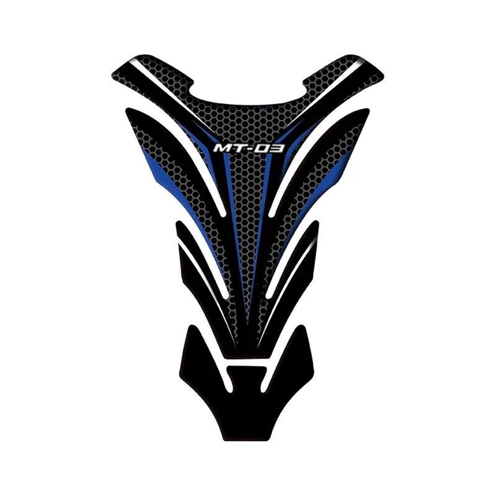 Motorcycle Fuel Tank Pad Stickers Protection Decorative Decals Fuel Tank Pad Stickers for Yamaha MT-03 MT03 Mt03(Style 6)