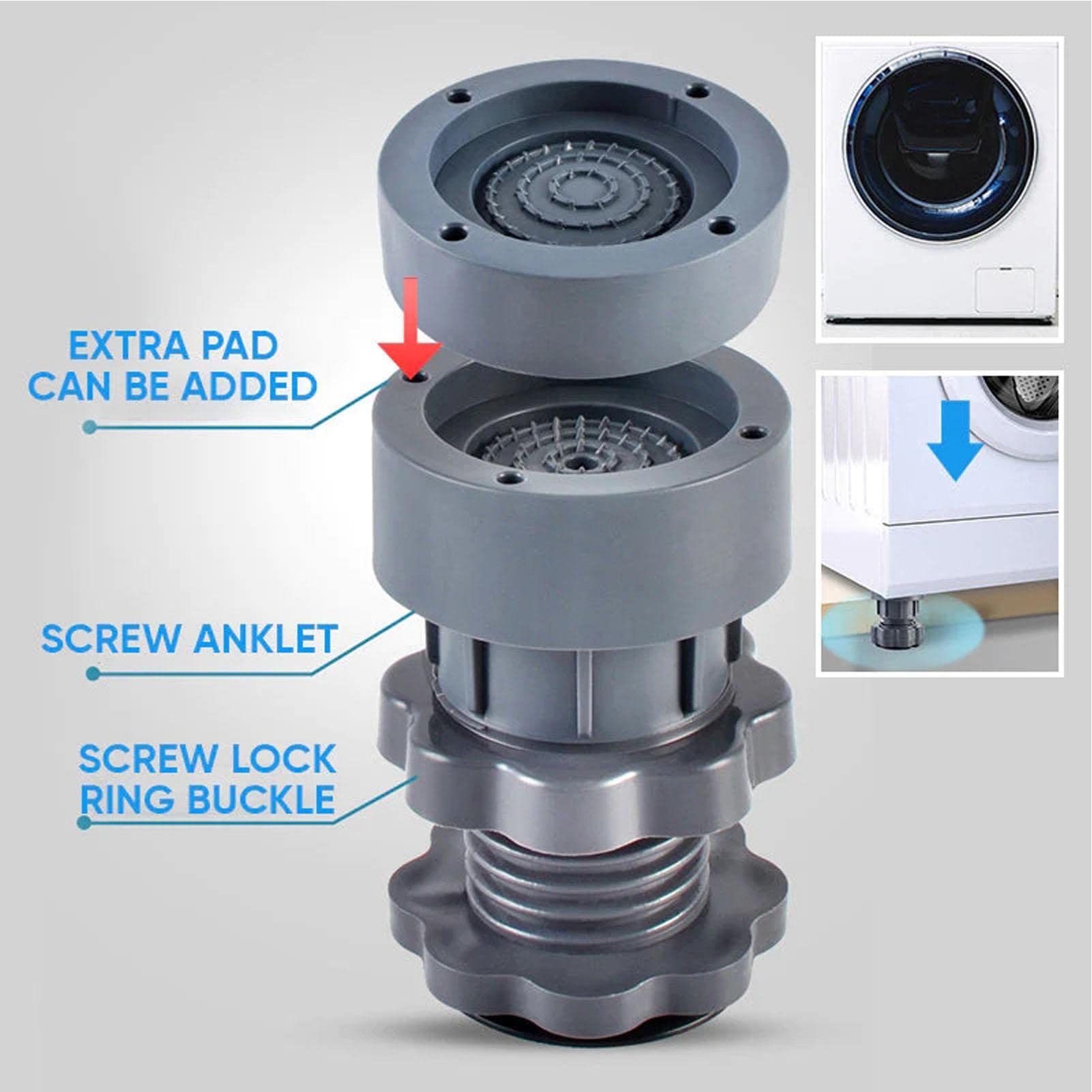 Amazon.co.jp: 2/4個 洗濯機用防振かさ上げ台 高さ調整でき 洗濯機台