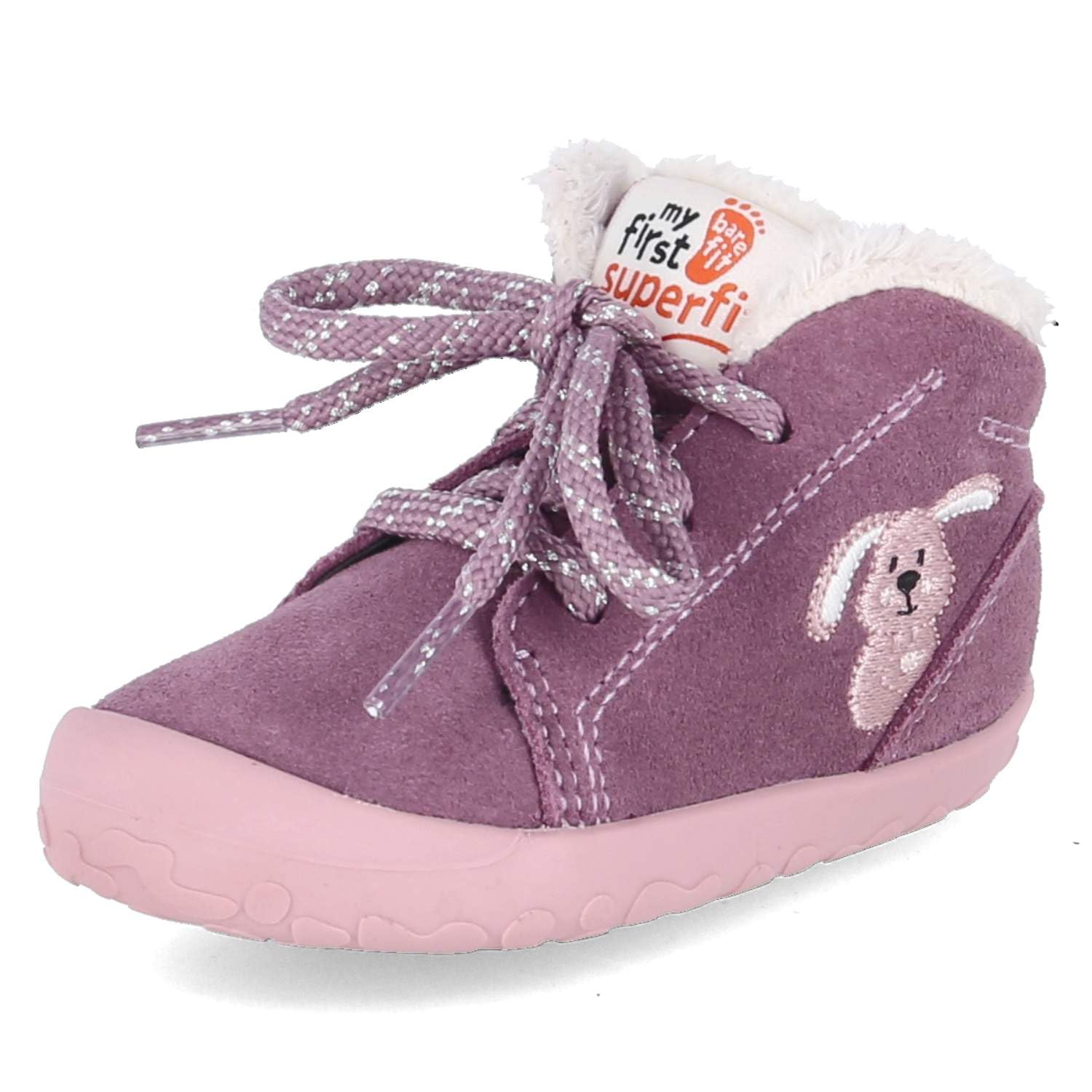 Superfit 1-009668-8500 - Barco con forro caliente de piel rugosa, unisex, color rosa/rosa