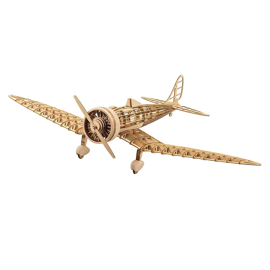 Amazon | Viloga 3D 木製パズル 飛行機 1:31 KA-14 戦闘機