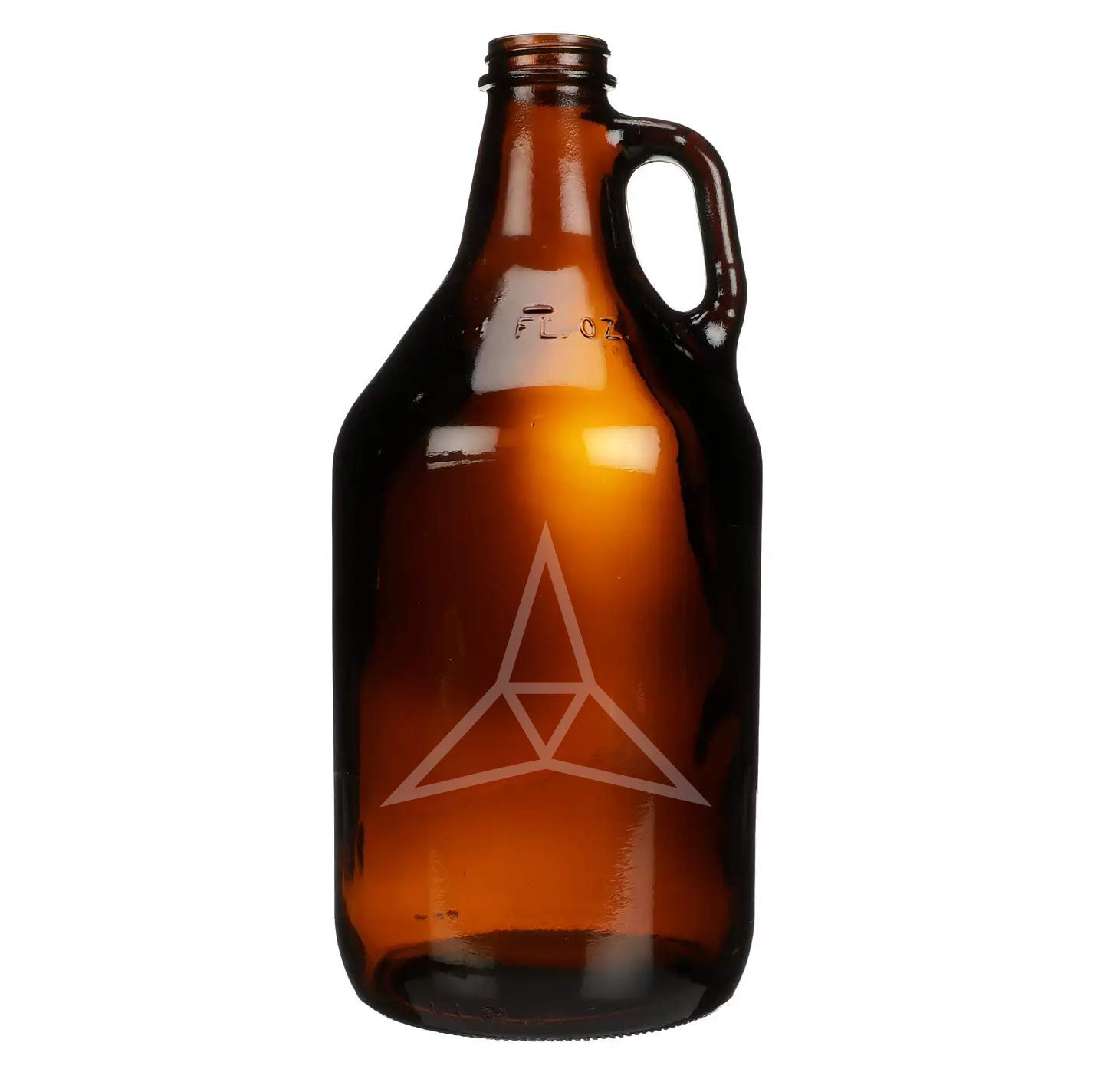 III Corps US Army Insignia Should Sleeve Patch Hand-Made Etched Glass Beer Growler 64 oz