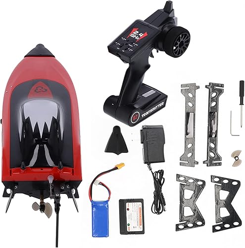 Dilwe UDIRC UDI010 - Barco a control remoto, 24.9mih de alta velocidad, refrigeración por agua profesional, incluye mando a distancia, batería,