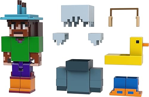 Mattel Minecraft Creator Series Paquete de expansión, juguete de construcción coleccionable, figura de 3.25 pulgadas con accesorios, regalo para