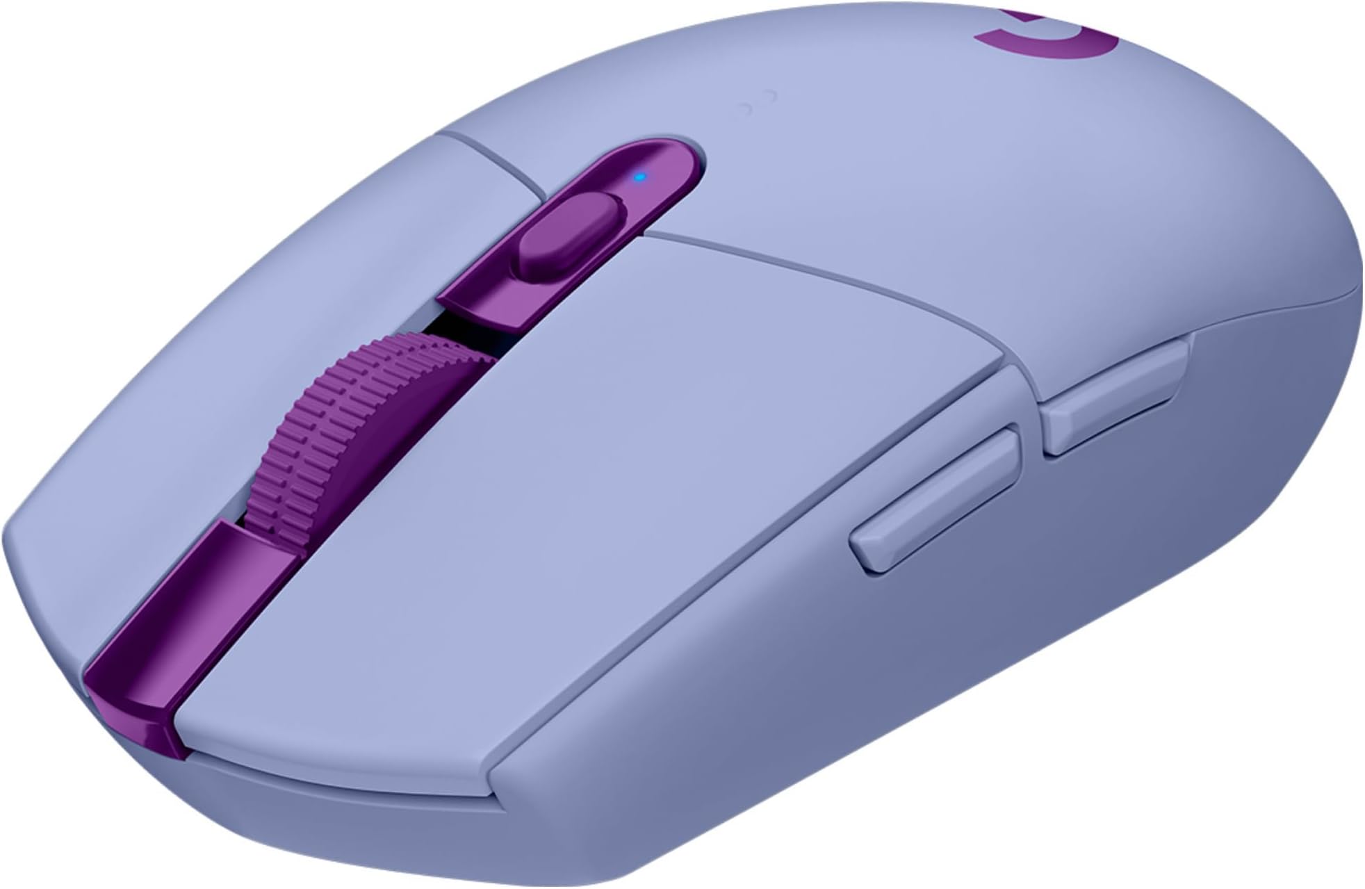 Logitech G305 Lightspeed Wireless Gaming Mouse, HERO Sensor, 12,000 DPI, Lightweight, 6 Programmable Buttons, 250h Battery Life, On-Board Memory, Compatible with PC/Mac - Lilac (German Packaging)