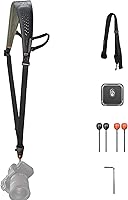 PGYTECH Camera Strap Pro: Detachable Underarm Harness, Quick-Release Leather Pad, 90KG Load for DSLR/Mirrorless - Black