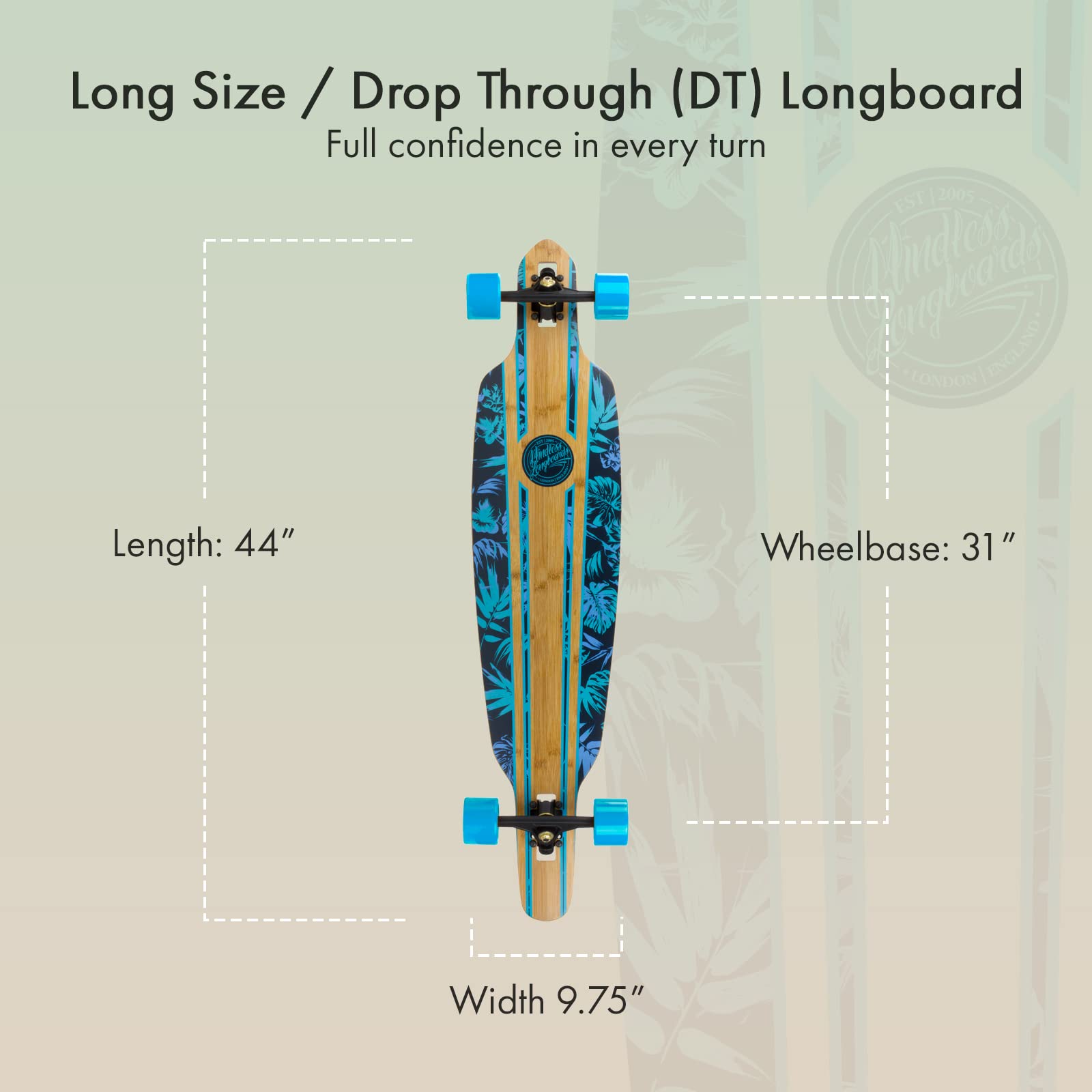 Mindless Maverick DT IV Talisman Longboard complet Bleu – 44