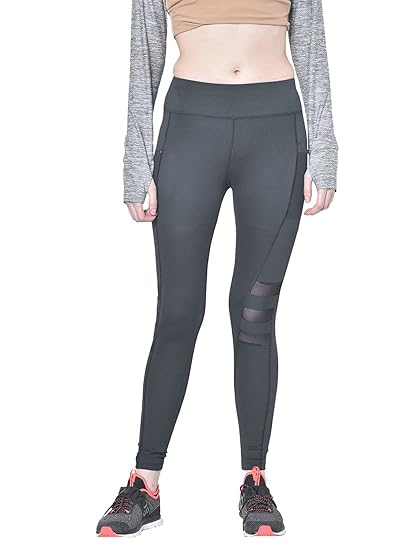 Women's Regular Fit Polyester Blend Sports Leggings (JSSTIGHT)