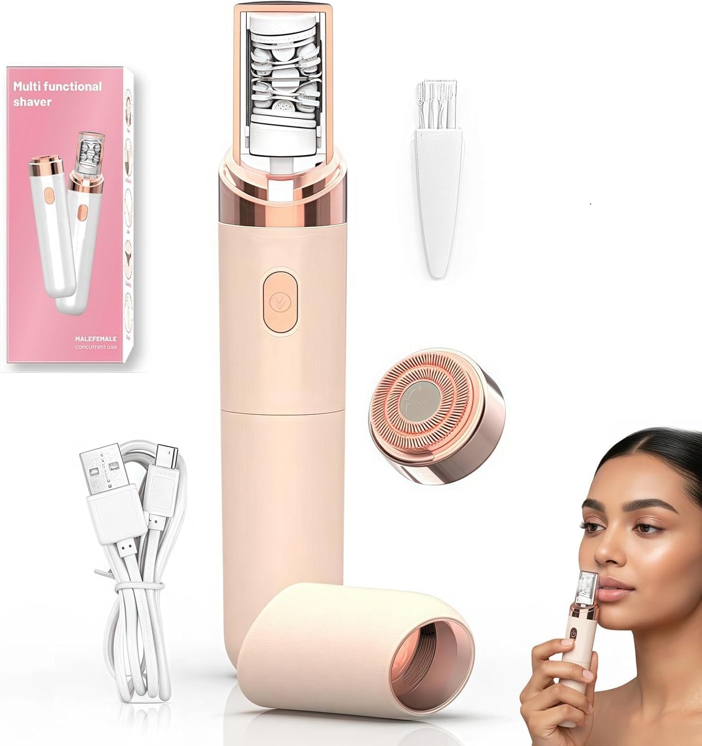 Pro 3.0 pink face epilator