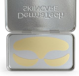DermaTech Skincare Reusable Silicone Face Patches Set | Eco-Friendly Forehead Wrinkle Patches with Tin Case | 100% Silicone Reusable Facial Patches | Forehead Wrinkles Treatment