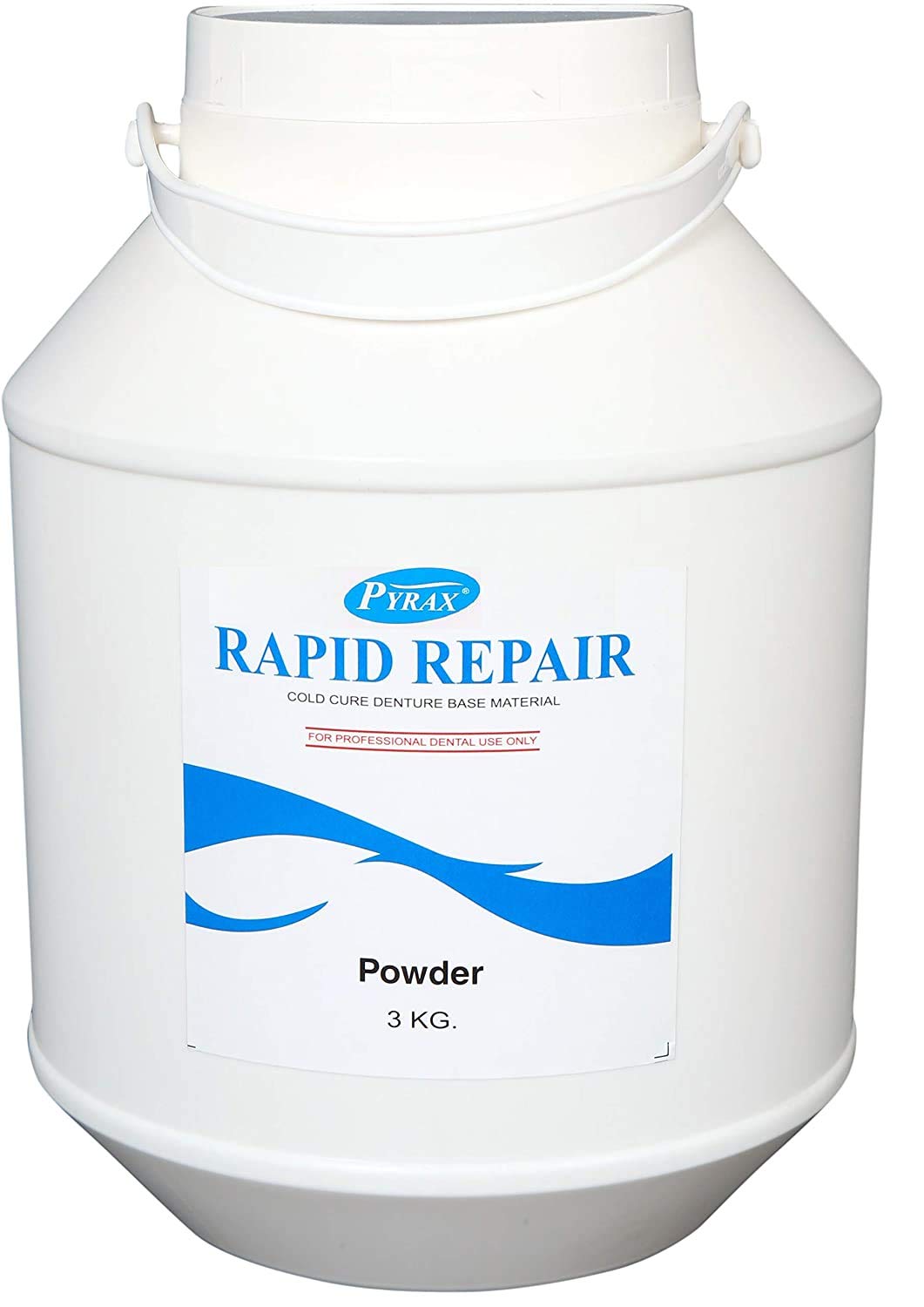 PYRAX laboratory Pack Dental Rapid Repair Denture Powder, Cold Cure Powder for All Type of Repairs of Acrylic dentures Veined Pink Color Powder-image-15