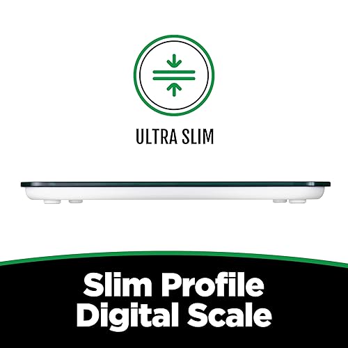 Miniatura 7 de Báscula digital de baño para un peso corporal preciso, báscula negra ultrafina, diseño de paso automático, 4 sensores de peso de precisión, báscula