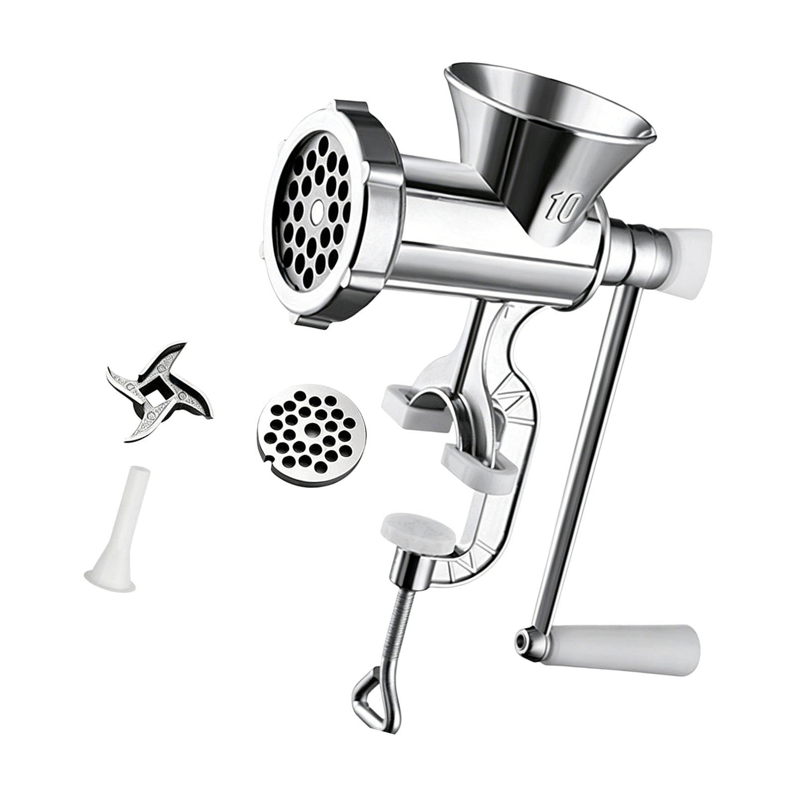 Hsyzygian Multi Purpose Manual Meat Grinder Machine for Making Sausages Ground Beef and Vegetable Chopping Versatile Food Processing Tool