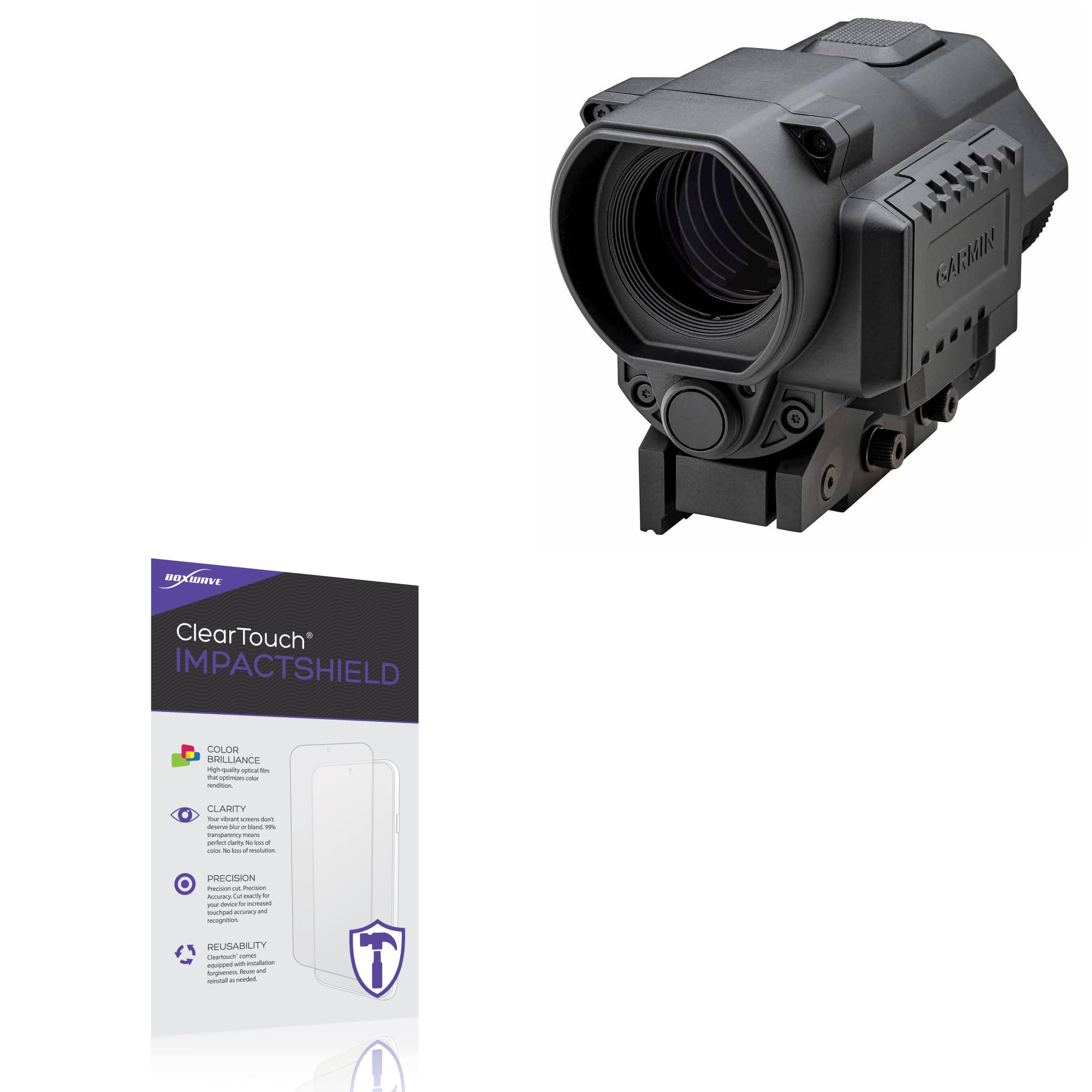 BoxWave Screen Protector Compatible with Garmin Xero X1i Crossbow Scope - ClearTouch ImpactShield (2-Pack), Impenetrable Screen Protector Flexible Film