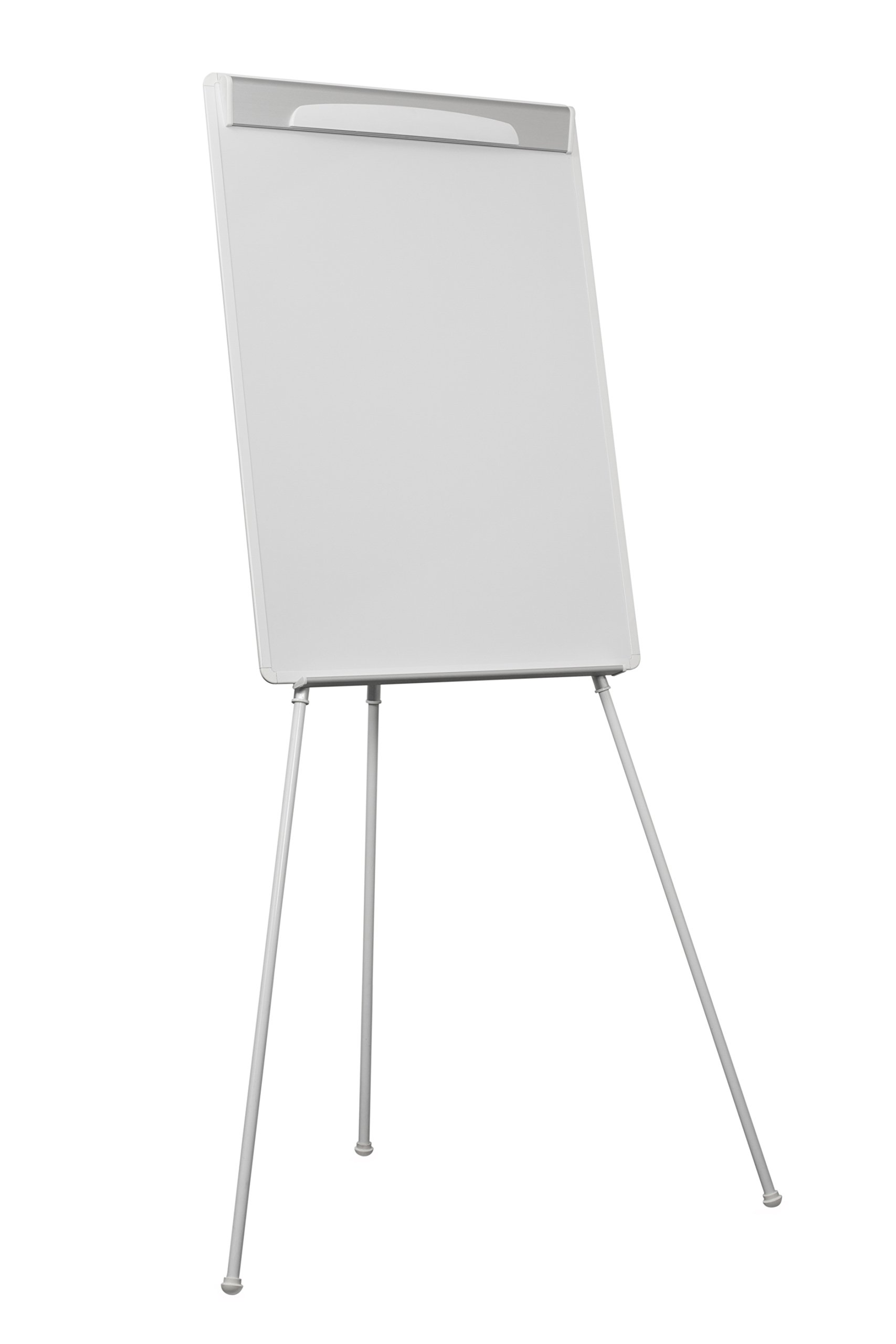 Bi-Office Design Pizarra Magnética con caballete de trípode, marco blanco, con brazos extensibles, pizarra euro 70 x 100 cm, para rotafolios