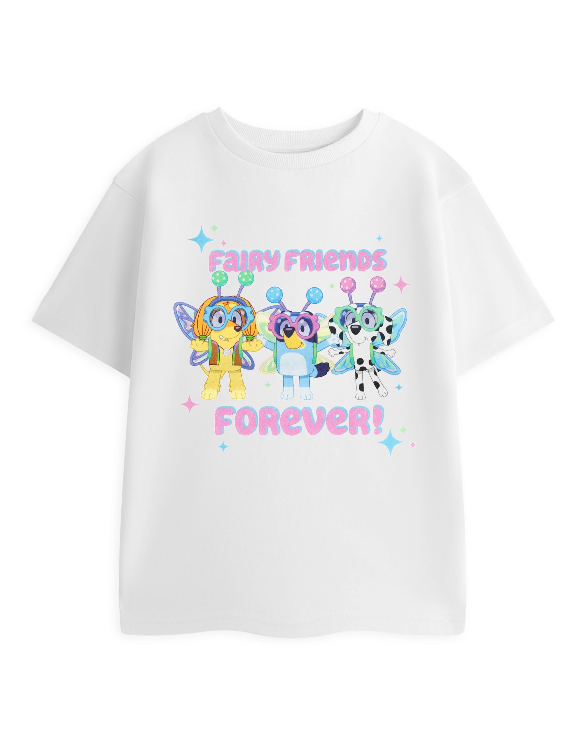 Bluey (18-24 Months) Short Sleeved T-Shirt (Girls White)