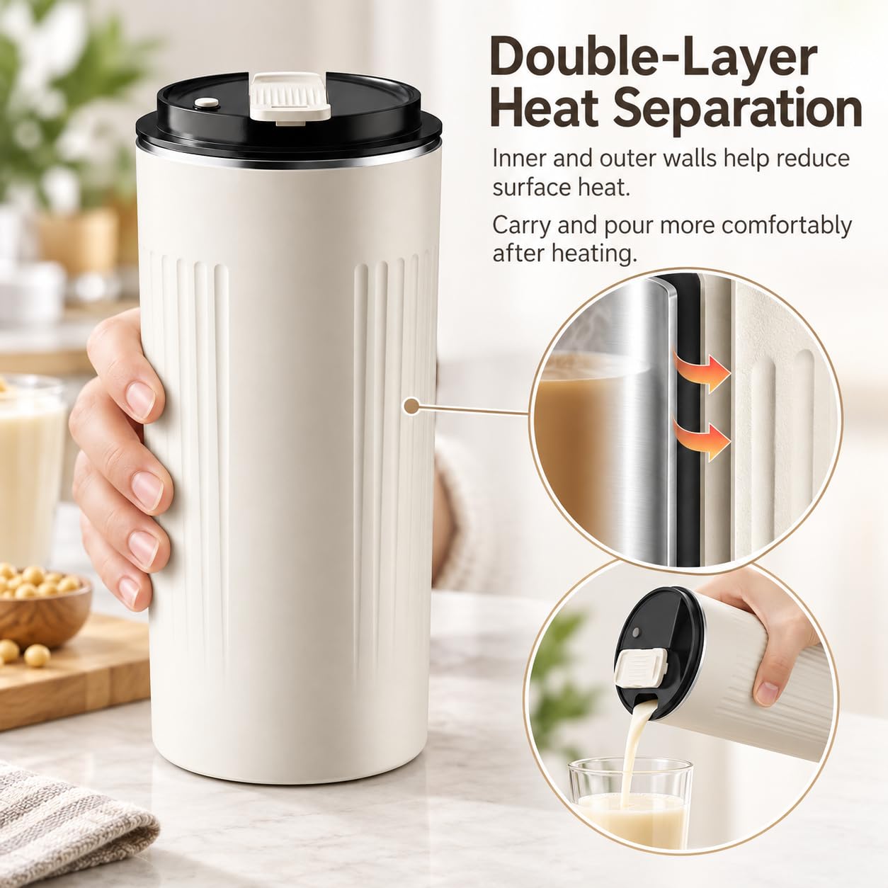 Maszyna Do Mleka Sojowego, 6 Wstępnie Ustawionych Programów, 350 Ml