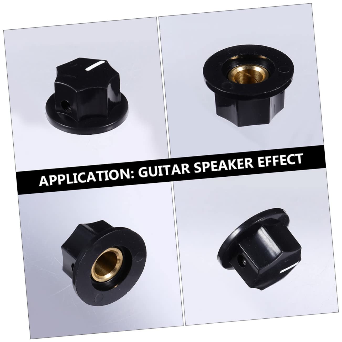 Toddmomy Adjustable Rotate Buttons Bass Control Knob Set for Guitar Amplifiers Effects