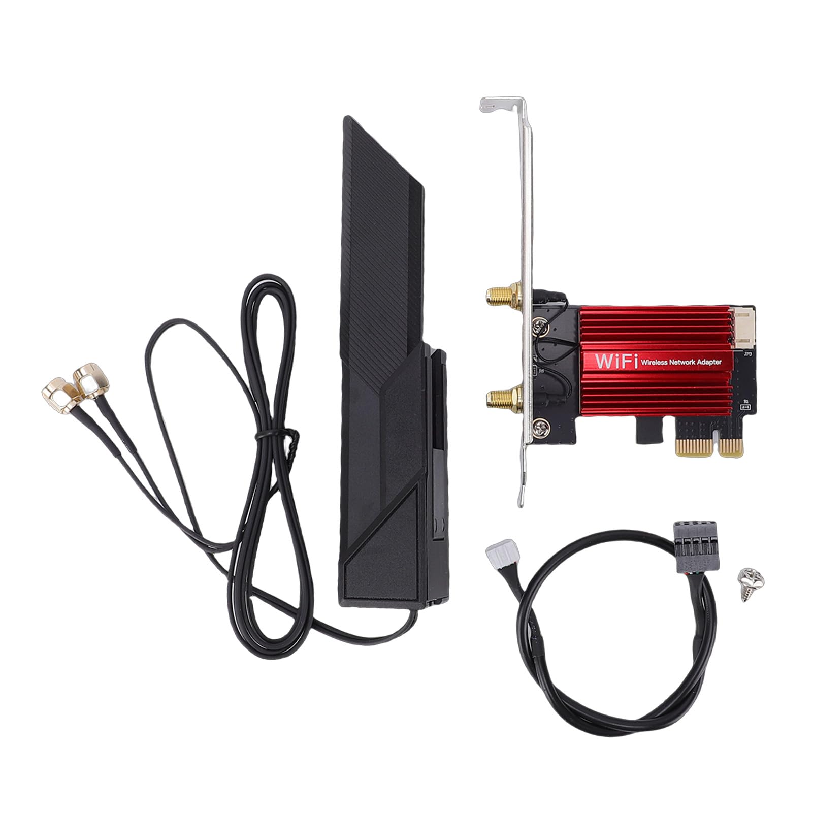 Cocoarm Adattatore di Rete Wireless WiFi 7 Scheda PCIe con PCB in Lega di Alluminio RTL8922 Pro Bluetooth 5.4 Tri Band 6GHz 2880Mbps per PC Desktop Gaming Streaming 10 11