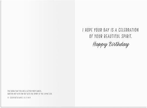 Miniatura 10 de DaySpring - There is No One Like You - Surtido de 4 tarjetas de cumpleaños florales con escritura - 12 tarjetas y sobres de cumpleaños en caja