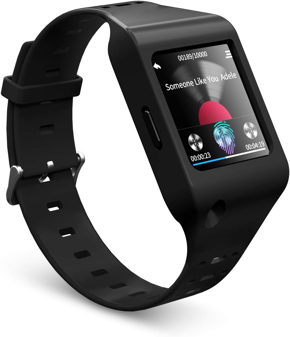 MP3 Player with Bluetooth,8GB Clip MP3 Player with FM Radio Bluetooth Headphones,Music Player with Touch Full Screen, Voice Recorder,Video Play, Wrist Belt, Mini MP3 Player for Running Workout