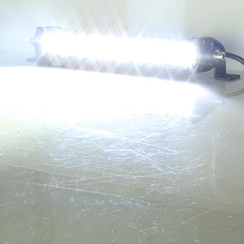 Miniatura 4 de Angel ma Barra LED de 42 pulgadas, luces de trabajo LED combinadas de una sola fila todoterreno antiniebla luz de conducción para furgoneta, cámper,