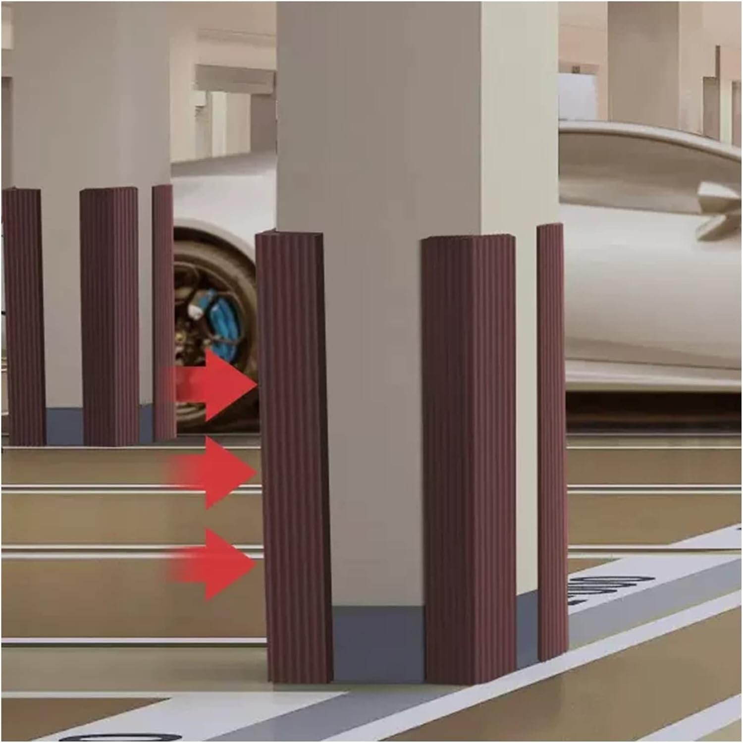 Edges Wall Corner Guard, Brown Garage Wall Corner Guards 2m (2-20 Pcs) Foam Edge or(2m-10pcs)